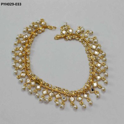 Kundan Anklets