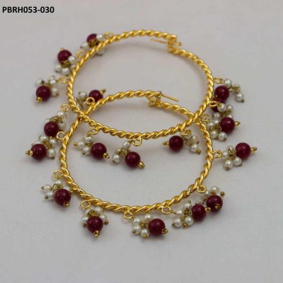 Big Hoops Maroon