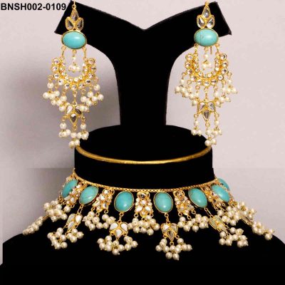 Jarao Kundan Set Feroza