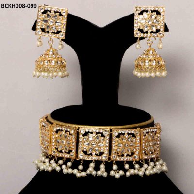 Golden Kundan Choker Set
