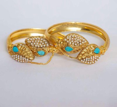 Gold-Plated Jarao Bangles.