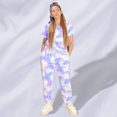 Tie & Dye Summer Tracksuit. Perfect for Summer Picnics and Activewear