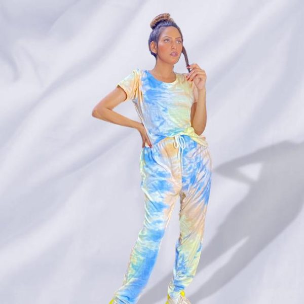 Tie & Dye Summer Tracksuit. Perfect for Summer Picnics and Activewear