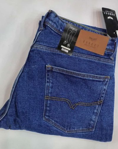 Folded Denim Basic Pants