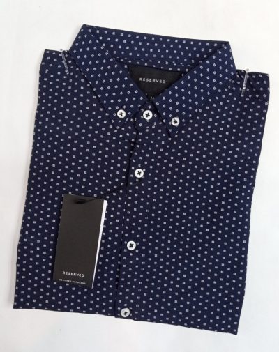 RD Navy Blue Shirt with Tiny white dots on it