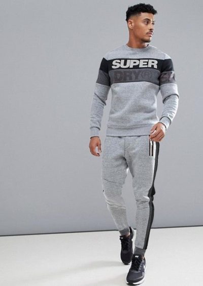Color Block Tracksuit with Piping