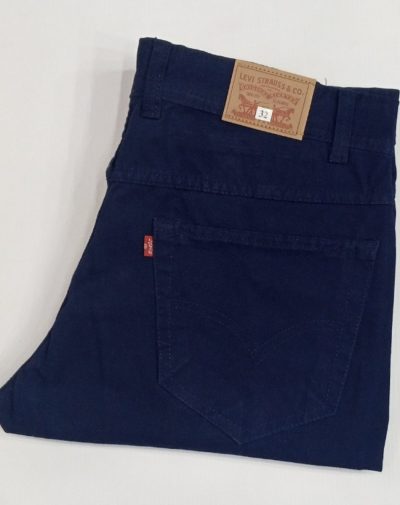 Folded Blue Cotton Jeans