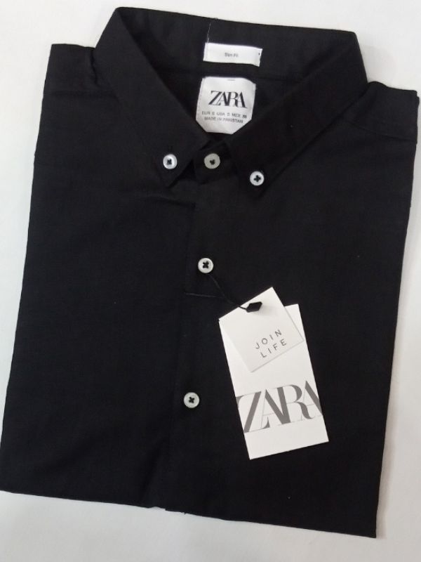 Folded Jet Black Casual Shirt
