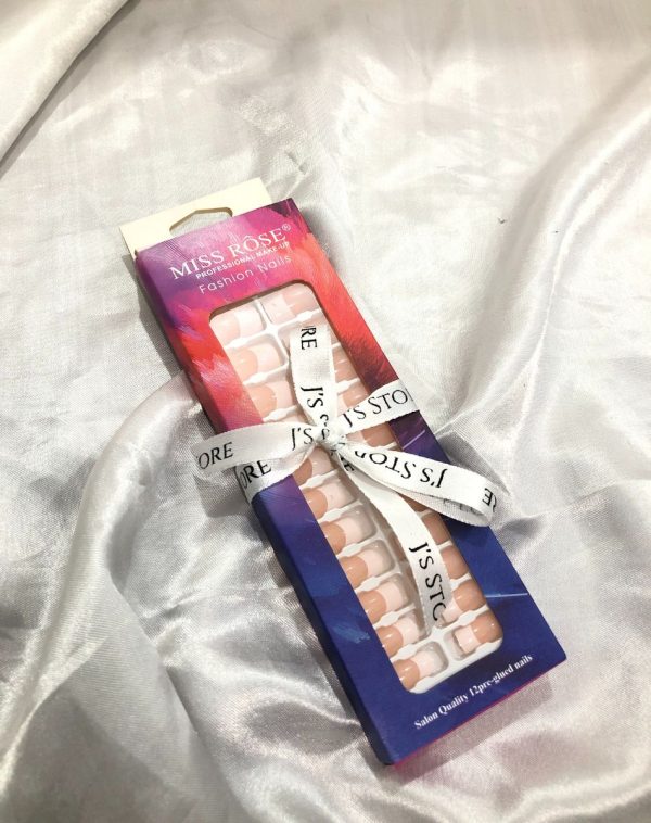 rench press-on nails, manicure at home, instant nails, stylish nails, fashion accessory, J's Store.