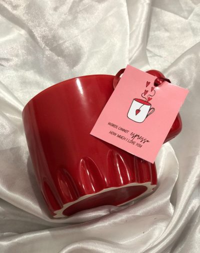 Valentine's Day coffee mug, red mug, love gift, gift for her, gift for him, J's Store.