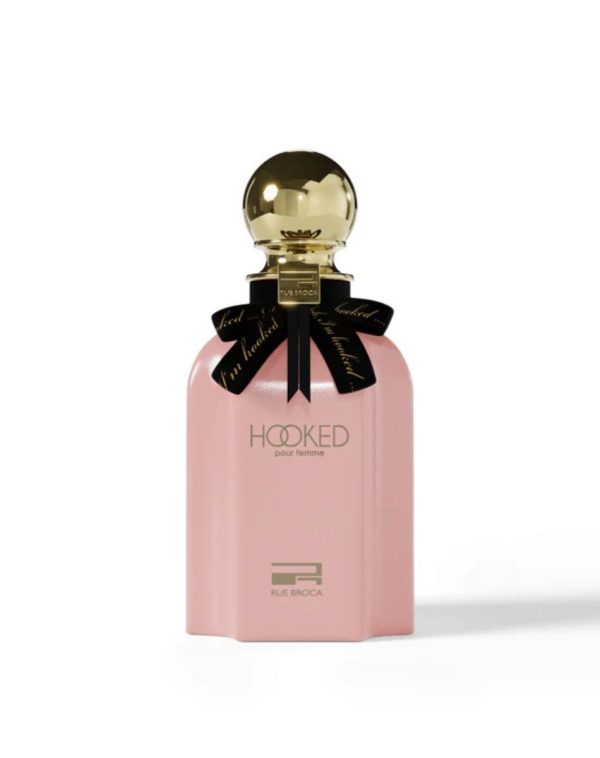 Hooked Pour Femme perfume bottle, pink with gold cap, 100 ml EDP – buy online at J’s Store