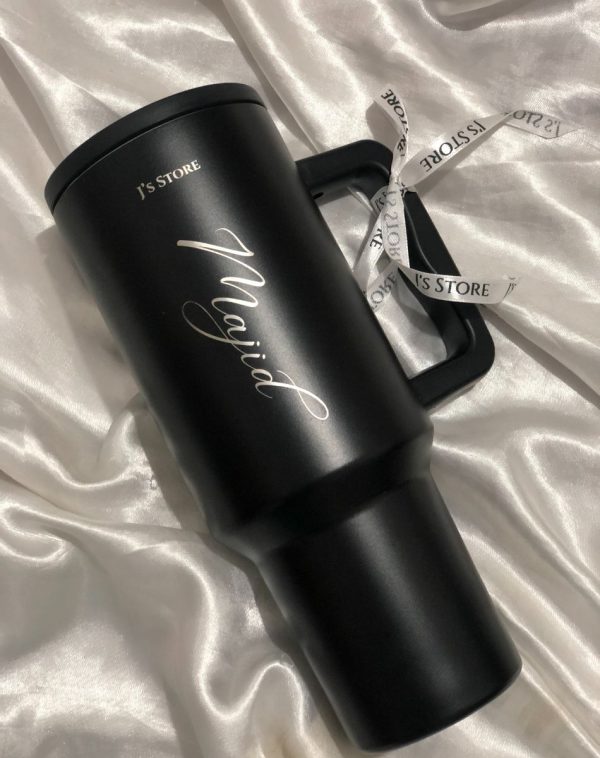 Quencher tumbler in black from The Dapper Box gift set.