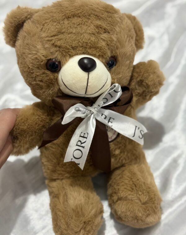 Cuddle Bear with J's Store Satin Ribbon plushie teddy bear from J's Store included in Blushing Elegance Romance